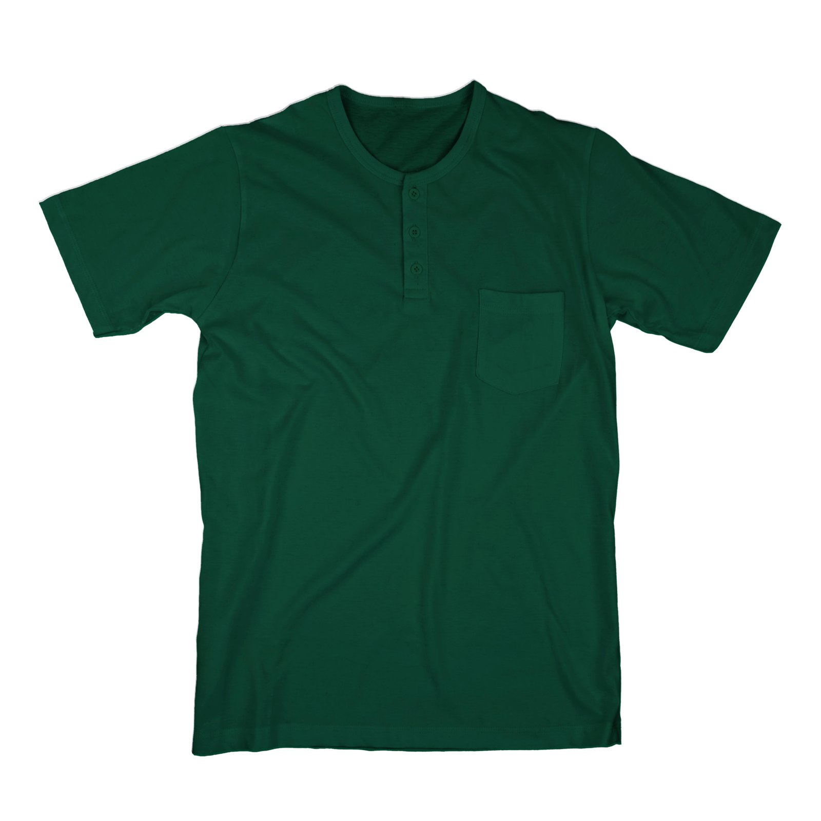 Henley T-shirt with front pocket for men